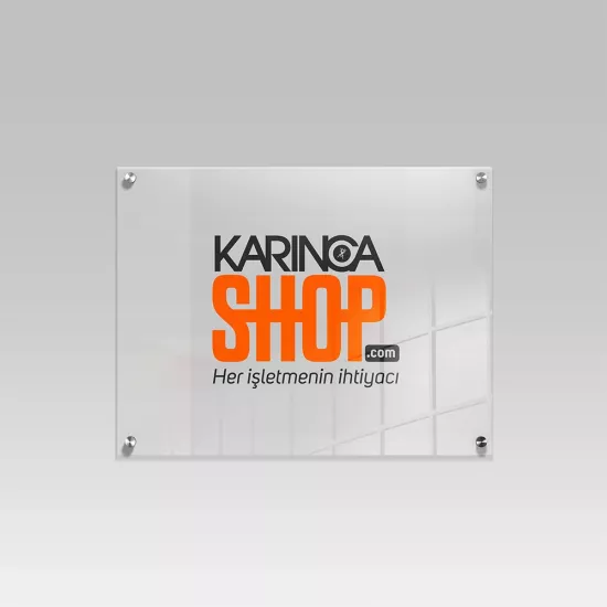 PLEKSİ KAPI TABELASI