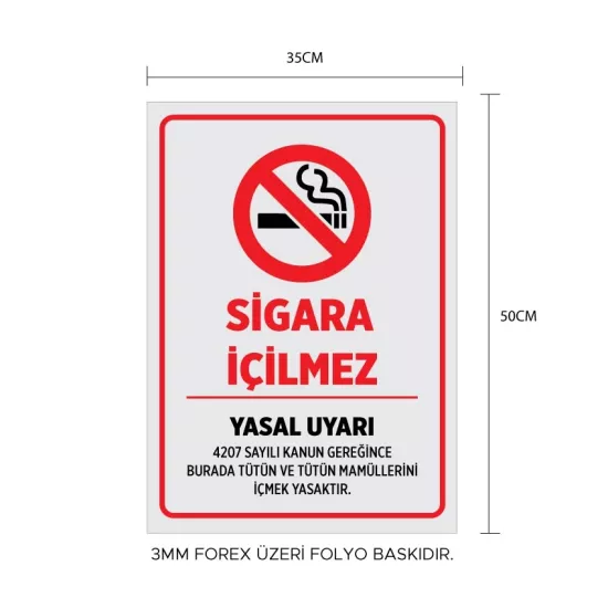 SİGARA İÇİLMEZ LEVHASI