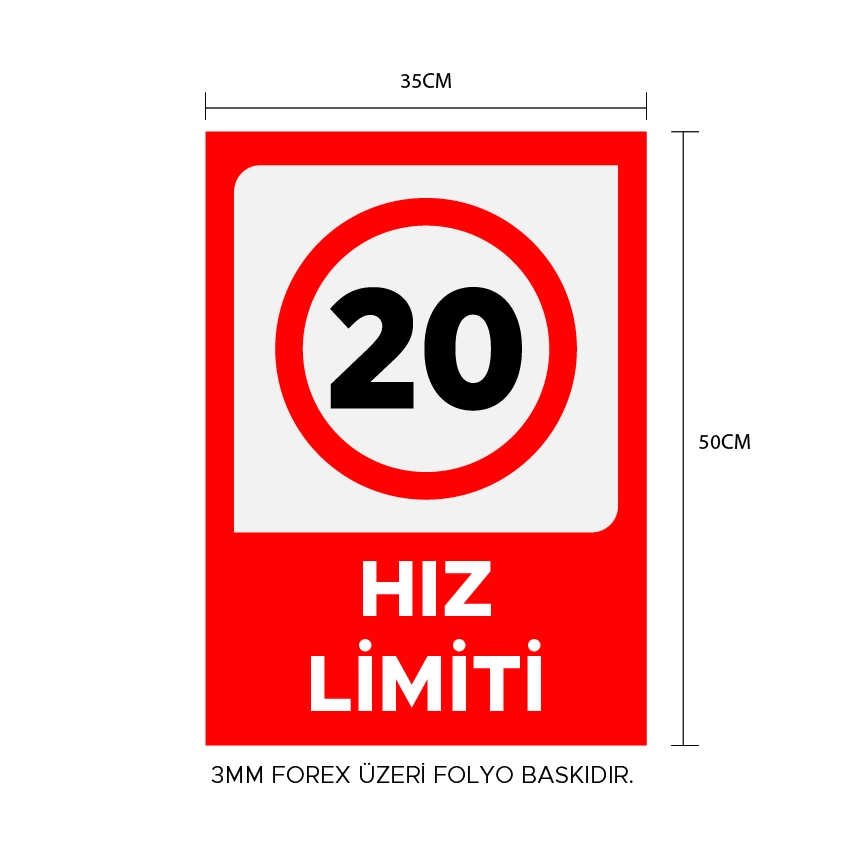 HIZ LİMİT LEVHASI
